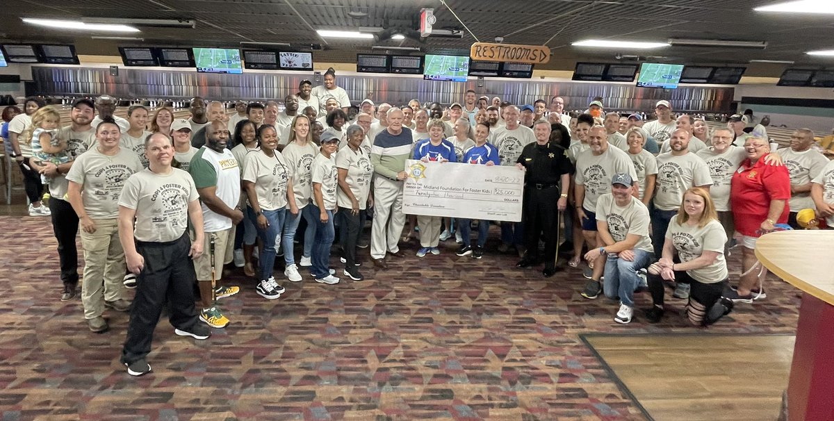 RCSD's tweet image. An 18 year tradition continued today! RCSD’s Bowling for Foster Kids Tournament raised $25,000 for the Midland Foundation for Foster Kids! Thanks to all of the sponsors and supporters! #weloveourkids #community