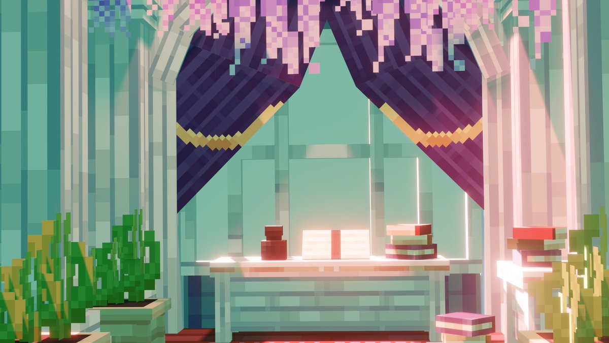 A small interior🏠 #Blockbench #Minecraft
Model &amp; Render made by me