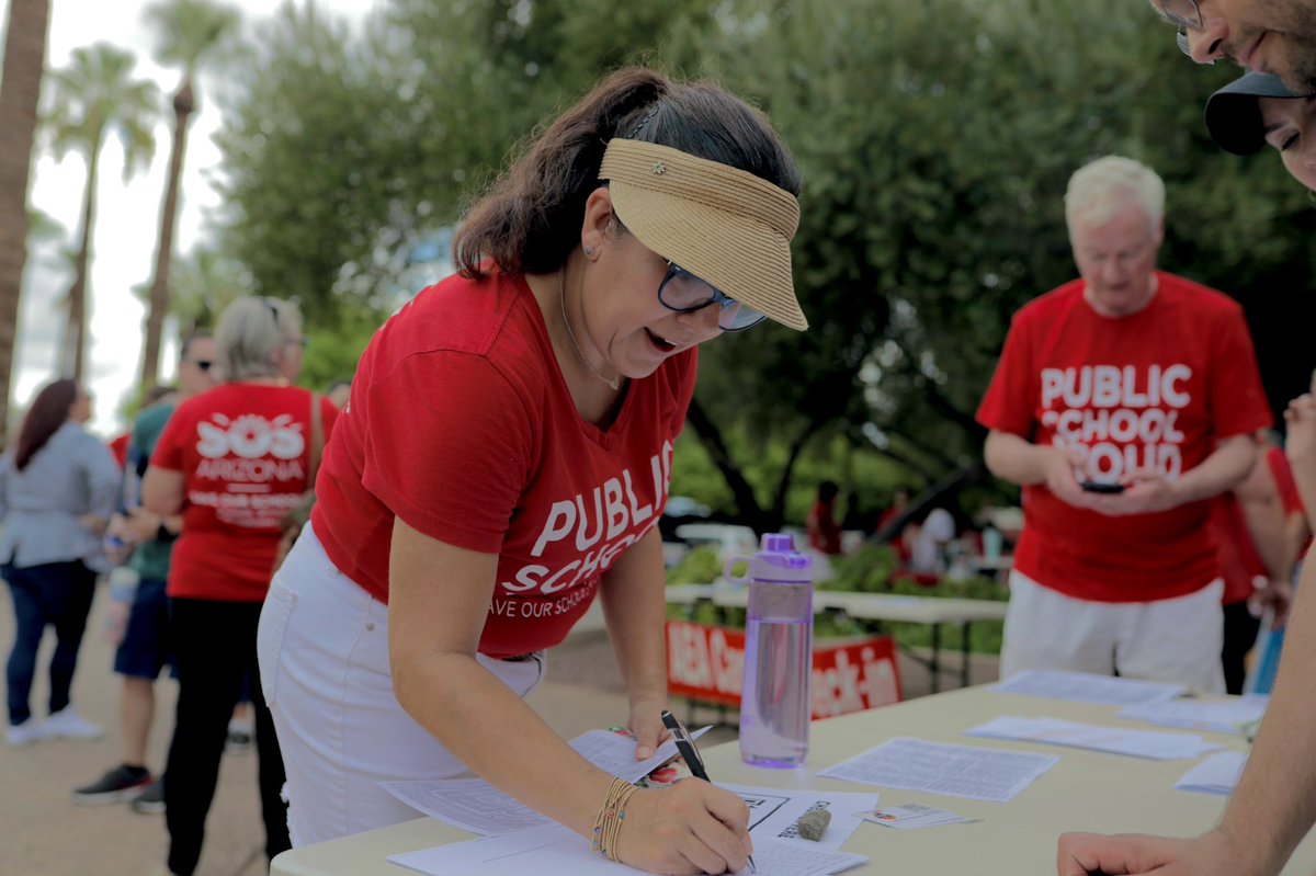 Mangoskiesfilms's tweet photo. We are out here supporting our amazing teacher union @ArizonaEA and the push to re-elect Super Intendant of Public Schools @kathyhoffman_az , stop the voucher expansion, and help elect pro-public school candidates. #canvasing #PublicSchools need us!! https://t.co/YOfbc1Fhq9