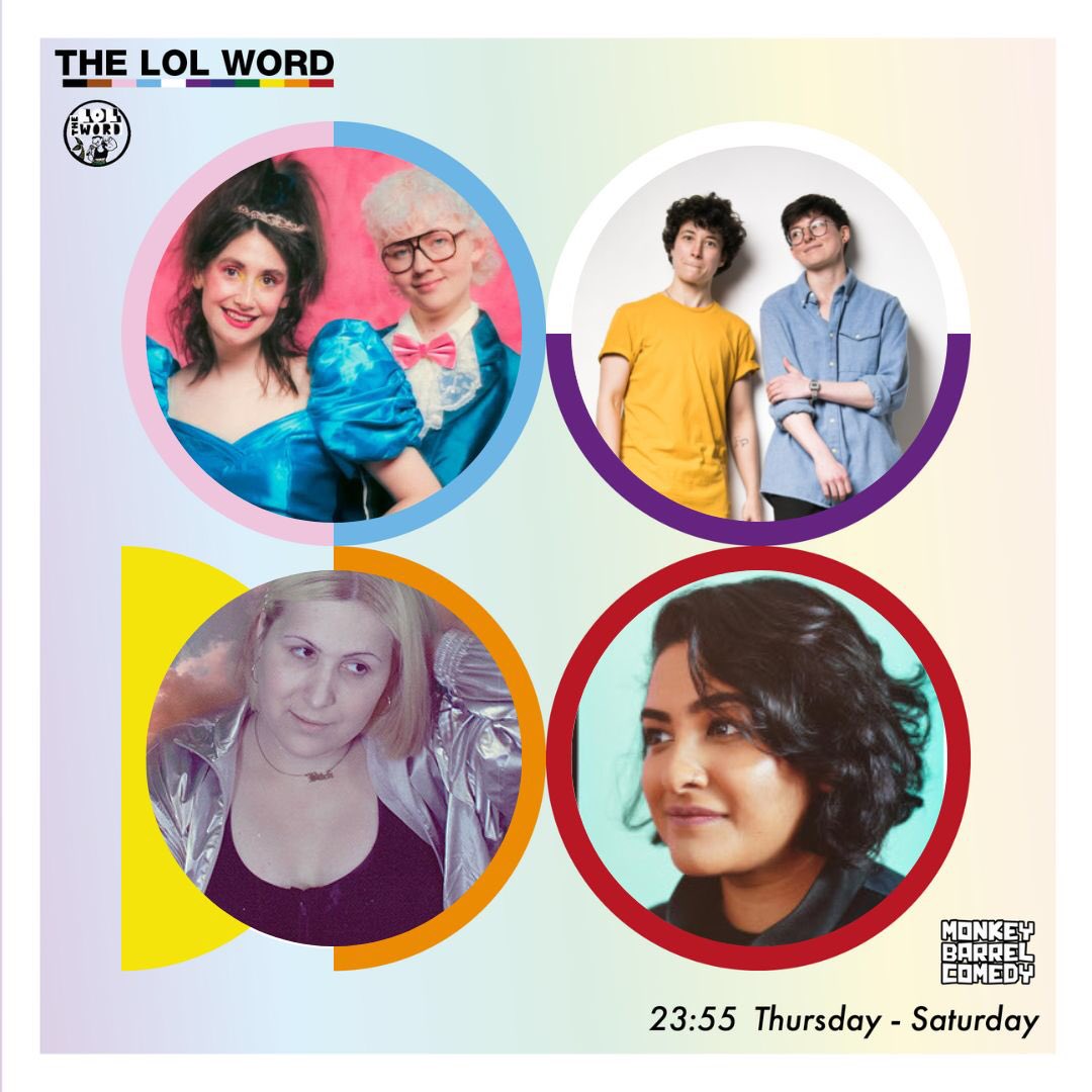 lolwordcomedy's tweet photo. VERY SECRET QUEER COMEDY EXTRAVAGANZA TONIGHT 🏳️‍⚧️ 🏳️‍🌈 23:55 @BarrelComedy https://t.co/1LPU2ggXuR
