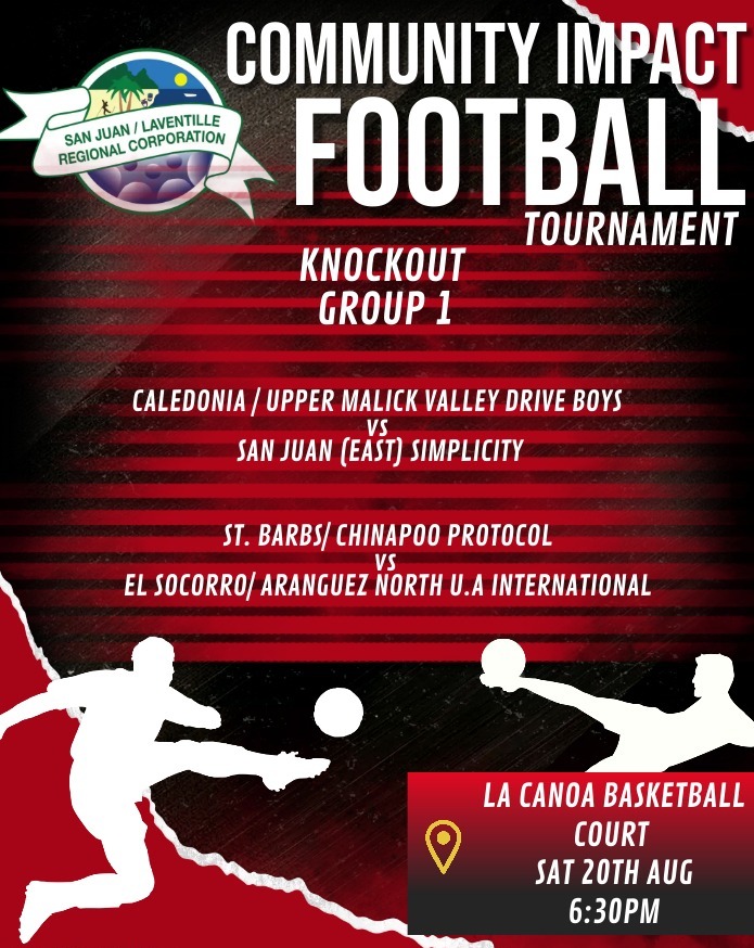 sanjuanlav's tweet photo. Come out and join us today at 6:30 PM for the big 8 knockout, as we continue with our lineup of football matches! 

Venues: 

📍 La Canoa Basketball Court 
📍Paradise Heights Basketball Court  

#SJLRC 
#SJLRCCommunityImpactInitative 
#ActToImpact 
#SJLRCFootballTournament https://t.co/hSGPRI19b6