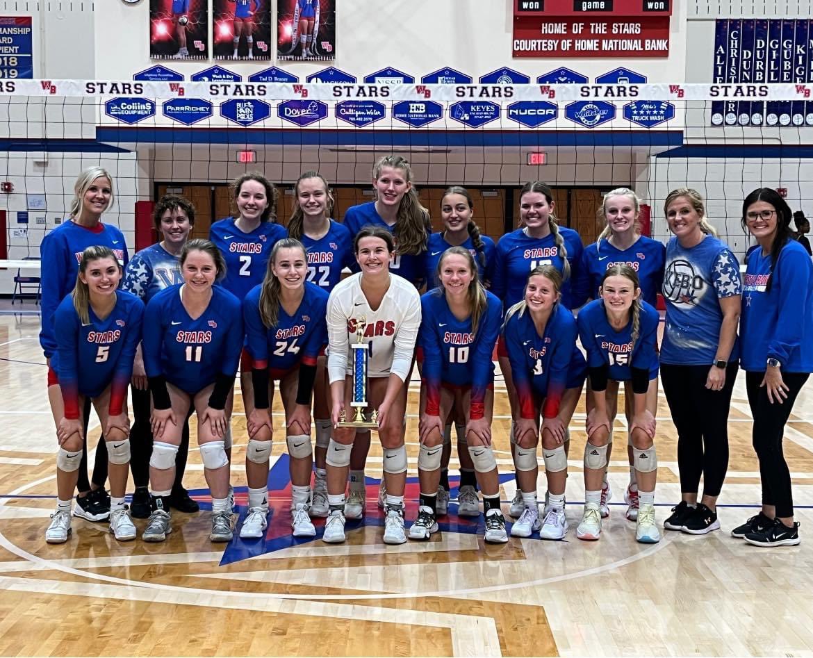 WeBoVolleyball_'s tweet photo. 🏆🔴🏐🔵Western Boone Tournament CHAMPIONS🔵🏐🔴🏆 https://t.co/ZZFuqBCW0h