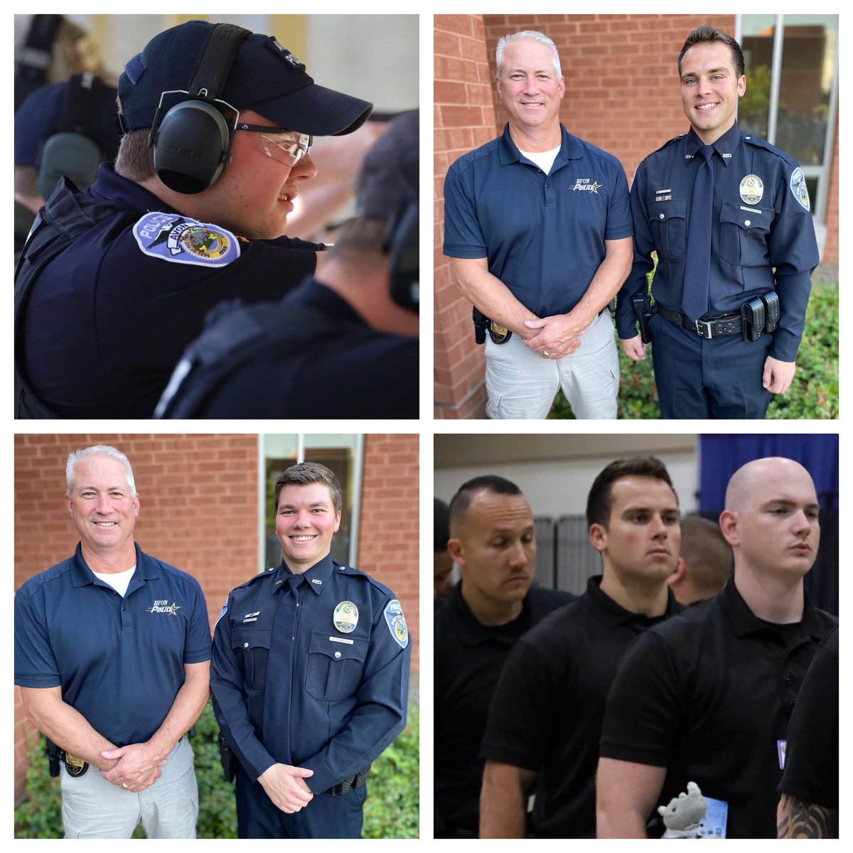 Congratulations to Officer Sawyer Donovan and Officer Kevin Kasprzyk for graduating from the Indiana Law Enforcement Academy yesterday evening!

These fine men will return to field training for a few more weeks before officially completing their training regimen.