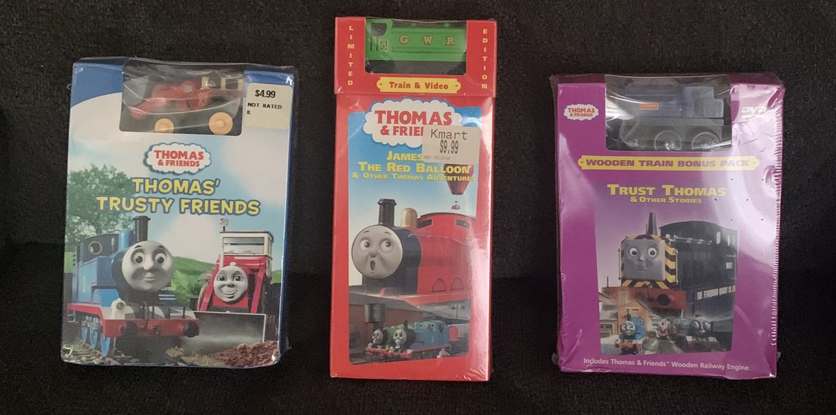 During the past few months, I’ve been receiving some pretty awesome DVD/VHS wooden train bonus packs! Happy to own these in my collection!