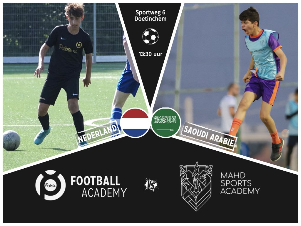 Pelota_Academy's tweet image. Internationale voetbalervaring voor spelers &amp;amp; staf! Geweldige voetbal-trainingsdag inclusief wedstrijd.
🇳🇱X🇸🇦 #saoudiarabie #talentontwikkeling #voetbalnieuws #doetinchem