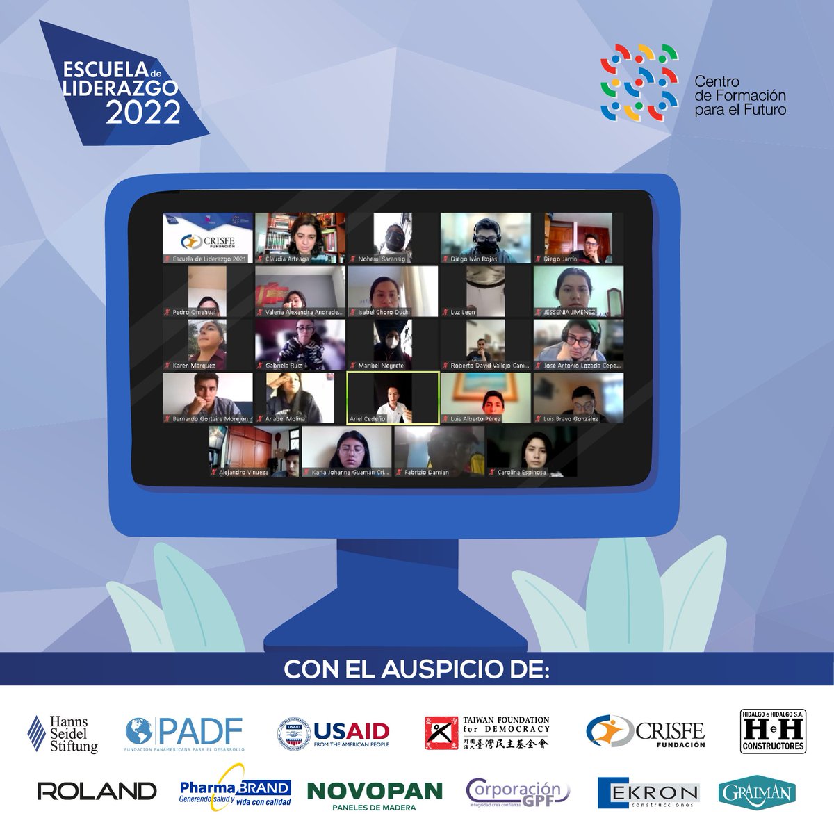 FundacionFidal's tweet photo. Contamos también con la presencia de @Claudia Arteaga, docente de Comunicación 🗣: “Debemos trabajar liderazgos sinceros, transformadores, decididos y con visión de futuro”.
Con el auspicio de: #Pharmabrand, #CRISFE,
@Roland_ec, #Ekron, #Novopan. https://t.co/YfoDZwxGgP