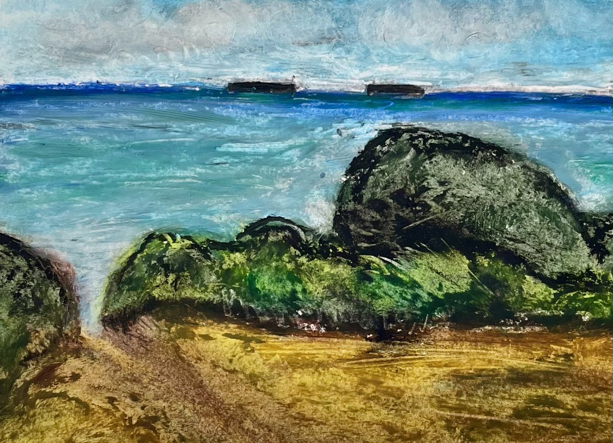 dennison_elena's tweet photo. Oil on paper #funwithcolours #Hastings https://t.co/kfPiOOCH29