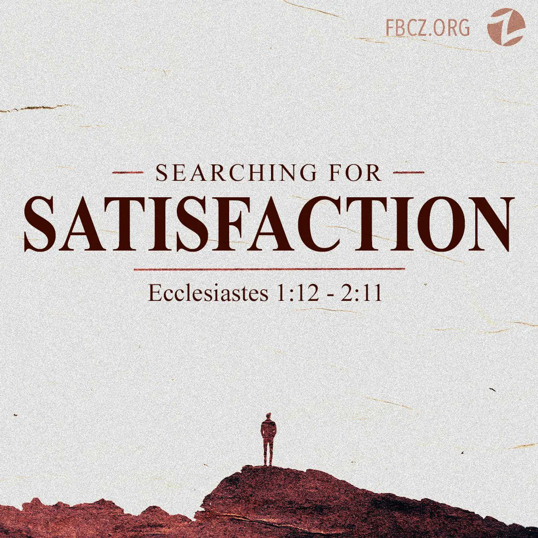 fbczachary's tweet photo. Dr Jake's message this weekend is "Searching for Satisfaction" from Ecclesiastes 1:12 - 2:11. #GatherFBCZ #GrowFBCZ https://t.co/7BZE4iGOKq