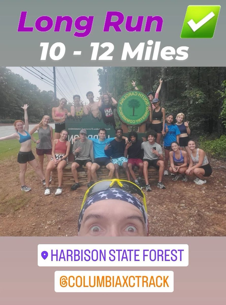 CoachBishop237's tweet photo. Putting in work.
.
#run #running #runners #xc #crosscountry #collegexc #collegecrosscountry #harbison #columbia #southcarolina #longrun https://t.co/h4Pfz4zSVt