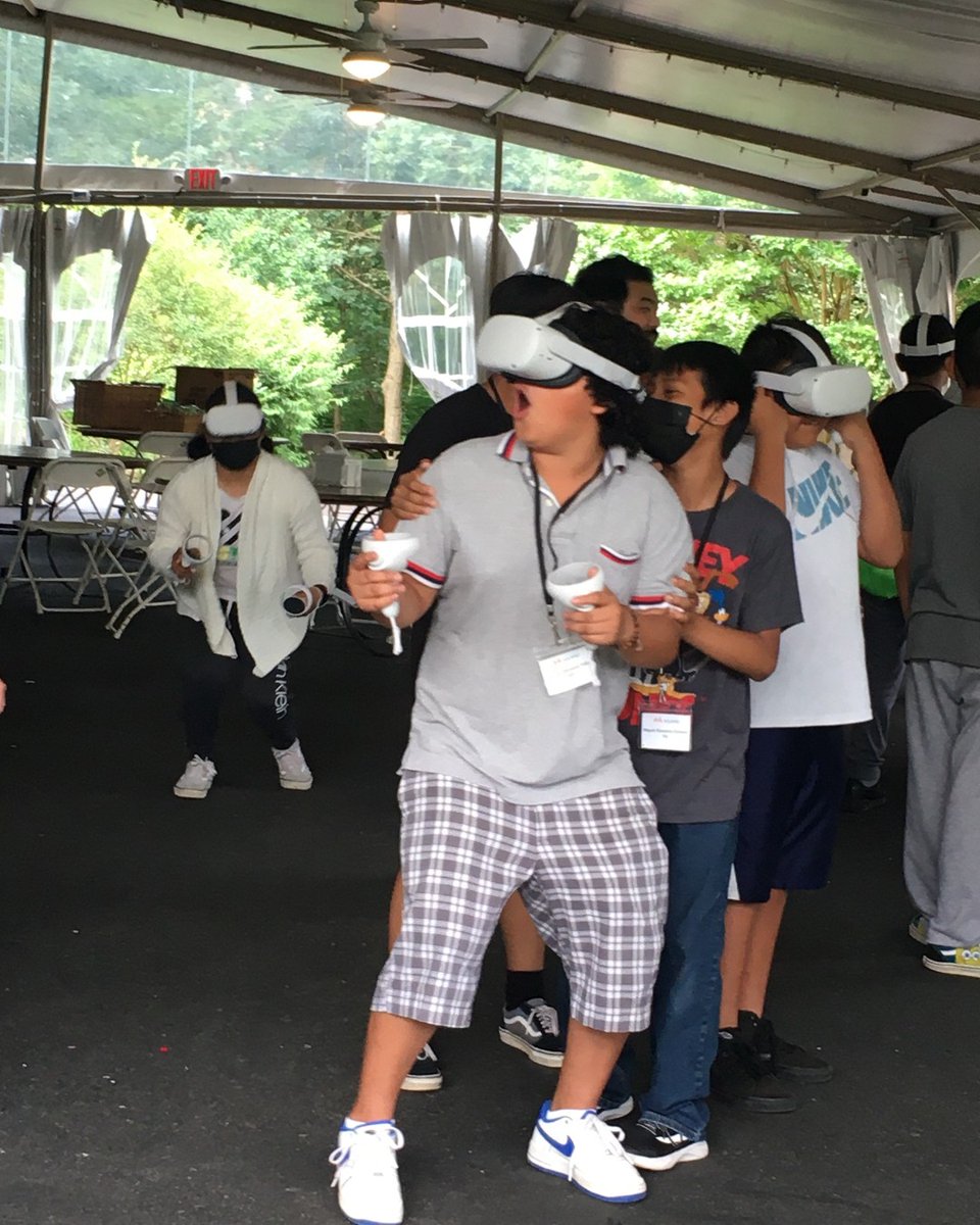 morrisarboretum's tweet photo. It's always a pleasure having the @_ACLAMO_ Summer Bridge Program at the Arboretum! This year, @UofPenn received a NSF grant for @IoT4Ag and chose our donor-funded summer program to participate in a STEM curriculum that included IoT4Ag sensors, batteries, and robotics! https://t.co/mbdmZe2lZx