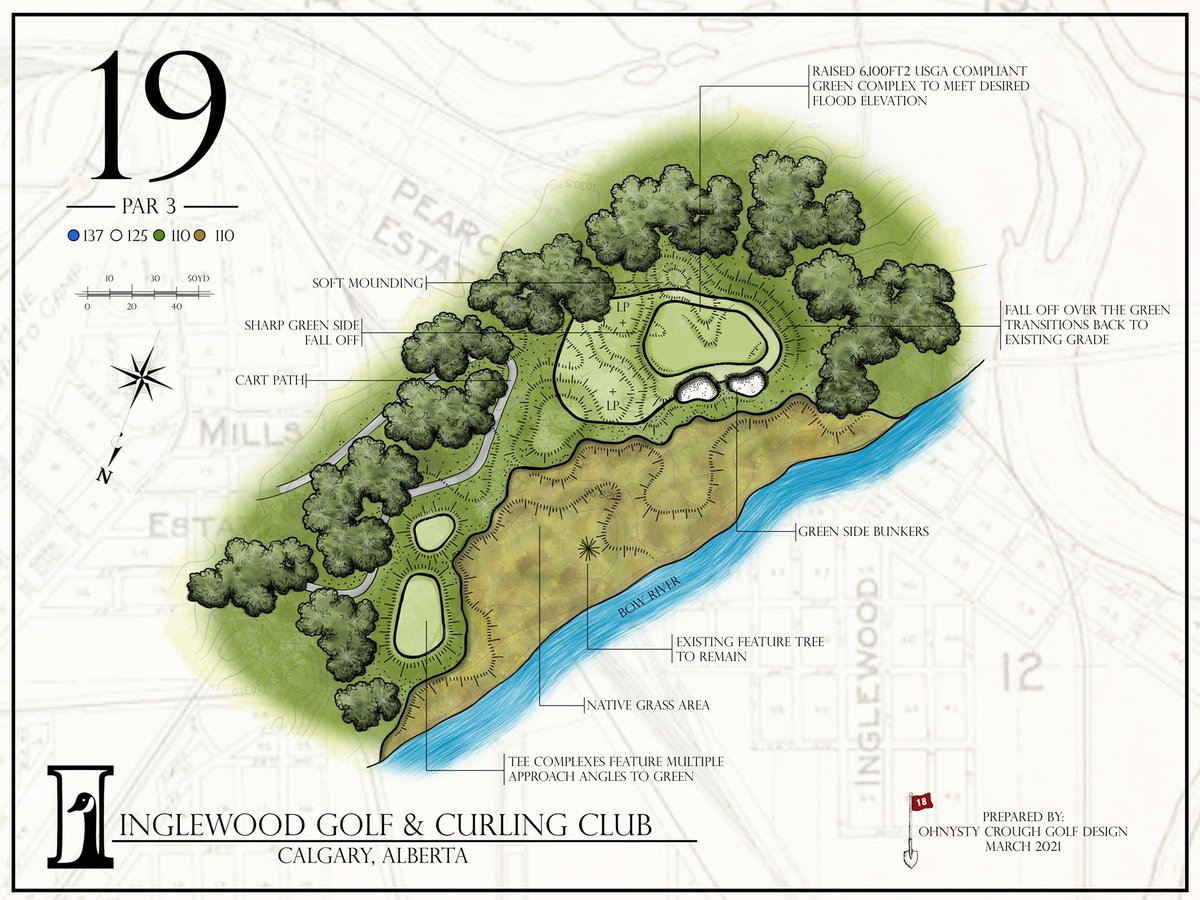 Newly built 19th hole at <a href="/Golf_Inglewood/">Inglewood Golf Club</a> looking great - not bad for the clubs abandoned dump site! Can’t wait to begin the transformation of the 14th hole in a few weeks with <a href="/bohnysty/">Bryan Ohnysty</a> #yycgolf #golf #ocgolfdesign #golfdesign #inglewoodgolfandcurlingclub #yyc