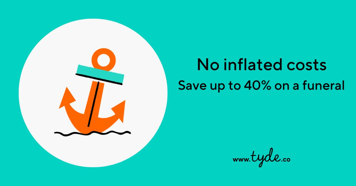 At Tyde, we promise that our #funerals are offered at a #fixedfee, and any additional elements you would like to add have no inflated costs. This is why you save an average of 40% with a Tyde funeral! 

Find out how to organise here; bit.ly/3bYhz2G