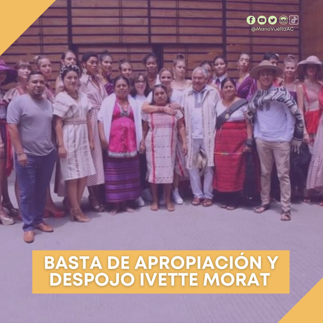 ManoVuelta_AC's tweet photo. #Moravy es un claro ejemplo de clasismo, capitalismo y nepotismo del gobierno, que ha puesto a disposición todos sus recursos para posicionar una “marca" con recursos del pueblo. #Moravy no representa la identidad y cultura de Oaxaca.
#Oaxacanosevende https://t.co/OrH5AC71HC