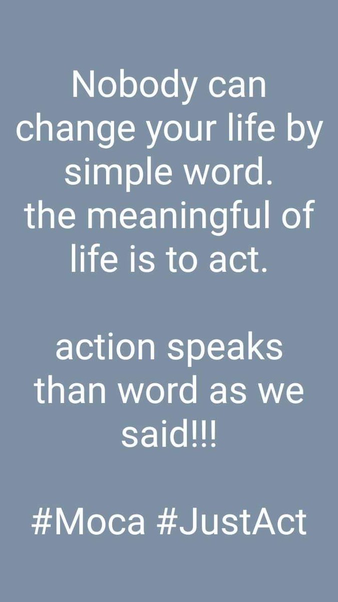 mohamed_thiombe's tweet photo. Nobody can change your life by simple word. The meaningful of life is to act. Action speaks than word as we said
#Saying #ThoughOfday https://t.co/C9jjHnvwJo