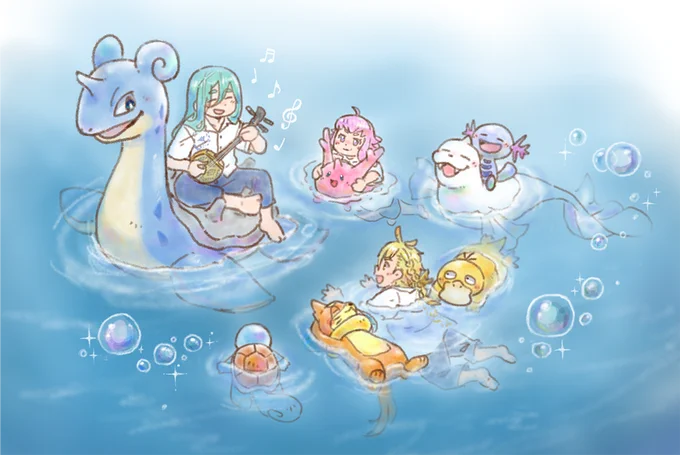 完全にupするタイミングを逃した琉球刀と水ポケたち(&おまけ) 