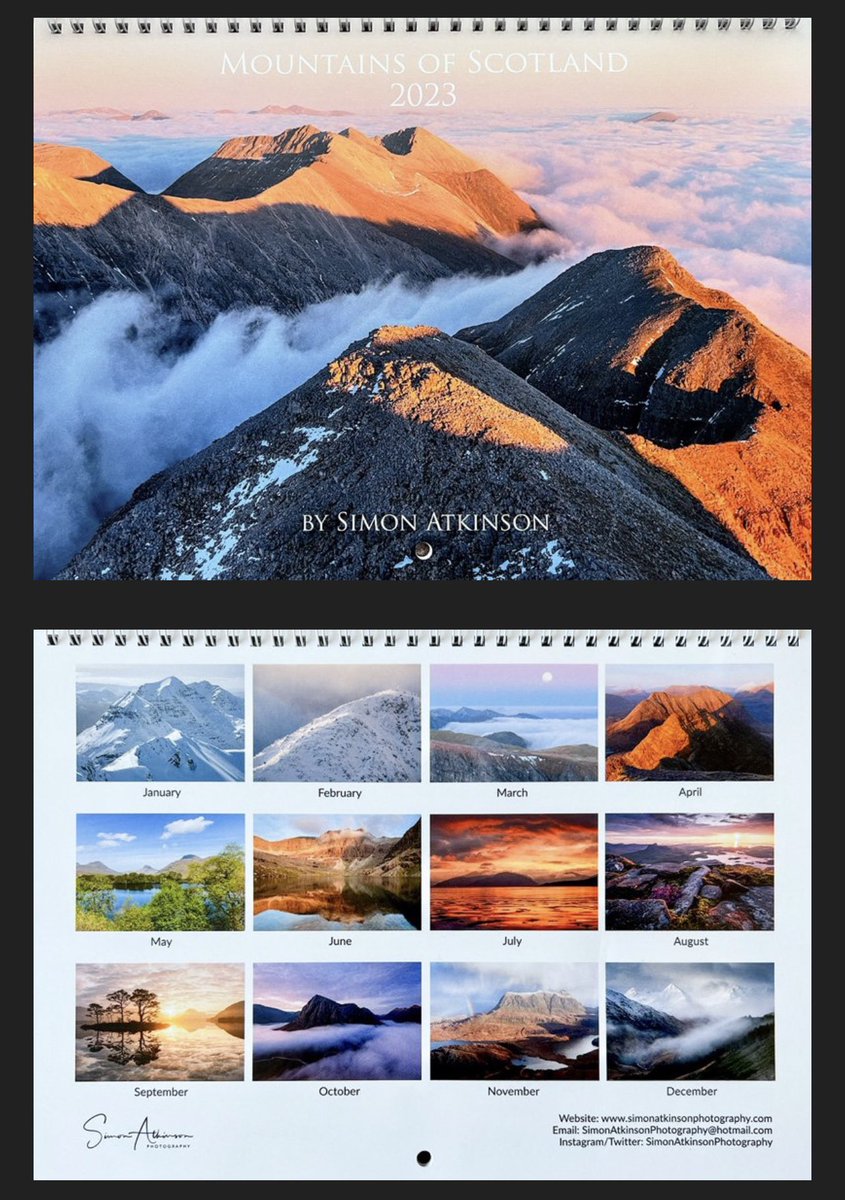 Last week I did a mini giveaway, any calendars purchased in a 24h period would be entered into a draw to win 1 of 4 prints. Thanks so much to those who purchased, the winners have been informed.

Calendars are still available from my website:
simonatkinsonphotography.com/shop/2023-moun…