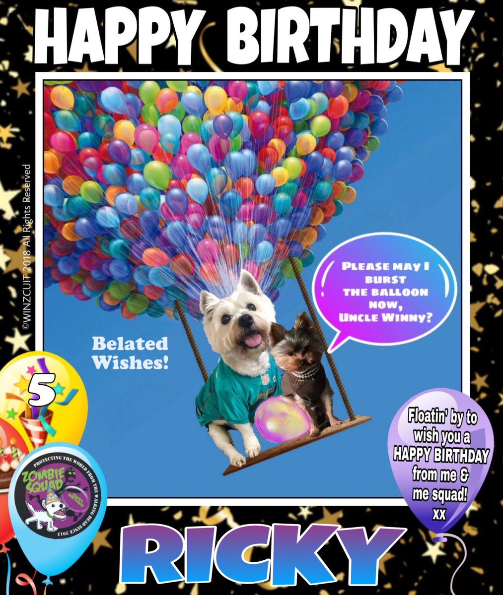 ZS Birthday🎂🎁🎉 (@zsbirthday) on Twitter photo 🎂Wishing a Belated 🎁HAPPY 5th BIRTHDAY🎉 to our pawsome pal, RICKY from Leada Billy & your ZombieSquad pals. Sorry we missed your special day on 17 August... we hope it was full of treats, head rubs & cayke, soldyer. RaaAAA!!
♥️💛🎂🎁🎈🎉
<a href="/kitten_ricky/">Ricky the kitty</a> <a href="/ZombieSquadHQ/">ZombieSquadHQ💖💚🧡💚🩵©</a> #ZSHQ 🎂Wishing a Belated 🎁HAPPY 5th BIRTHDAY🎉 to our pawsome pal, RICKY from Leada Billy & your ZombieSquad pals. Sorry we missed your special day on 17 August... we hope it was full of treats, head rubs & cayke, soldyer. RaaAAA!!
♥️💛🎂🎁🎈🎉
<a href="/kitten_ricky/">Ricky the kitty</a> <a href="/ZombieSquadHQ/">ZombieSquadHQ💖💚🧡💚🩵©</a> #ZSHQ