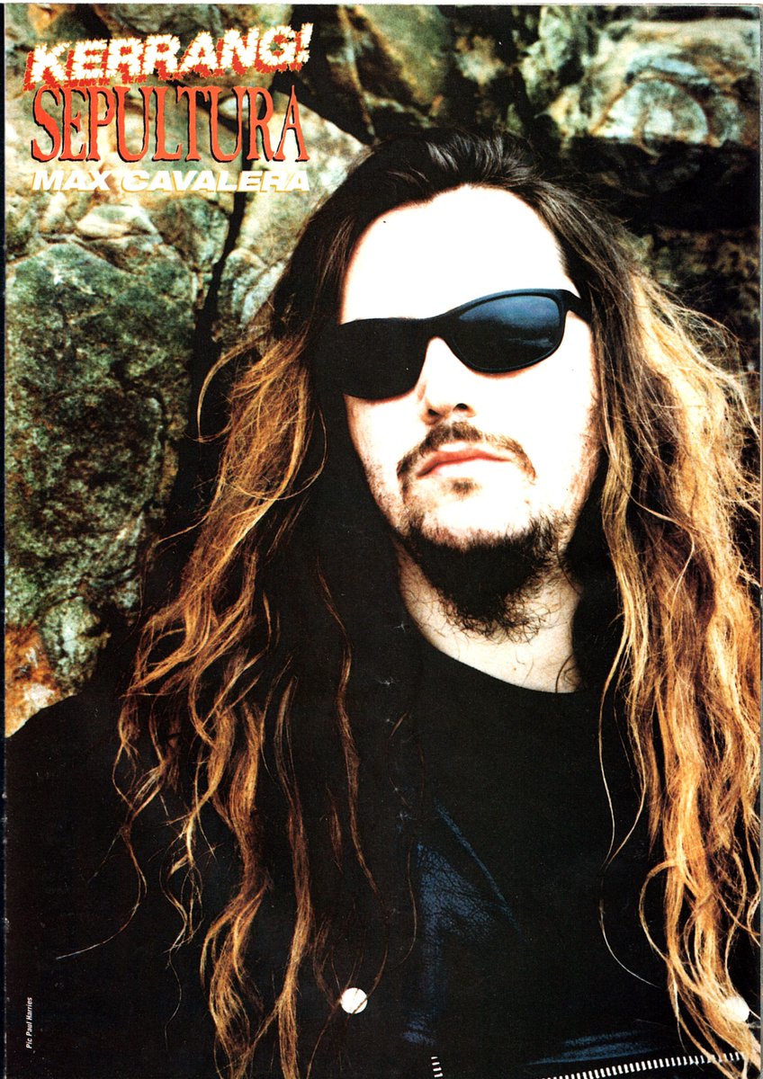 A very white Max Cavalera. Kerrang magazine, June 1994. #kerrang #sepultura #maxcavalera #chaosad