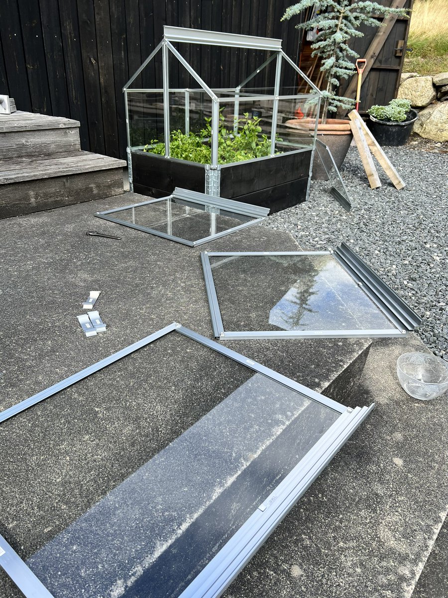 birkeland_maria's tweet photo. Maria Does Stuff She Doesn’t Know (part 3) 🤩I DID IT!!!🤩 #buildingstuff #figuringshitout #allbymyself #minigreenhouse #herbgarden #idontknowwhatimdoing https://t.co/THkcs7HaUp
