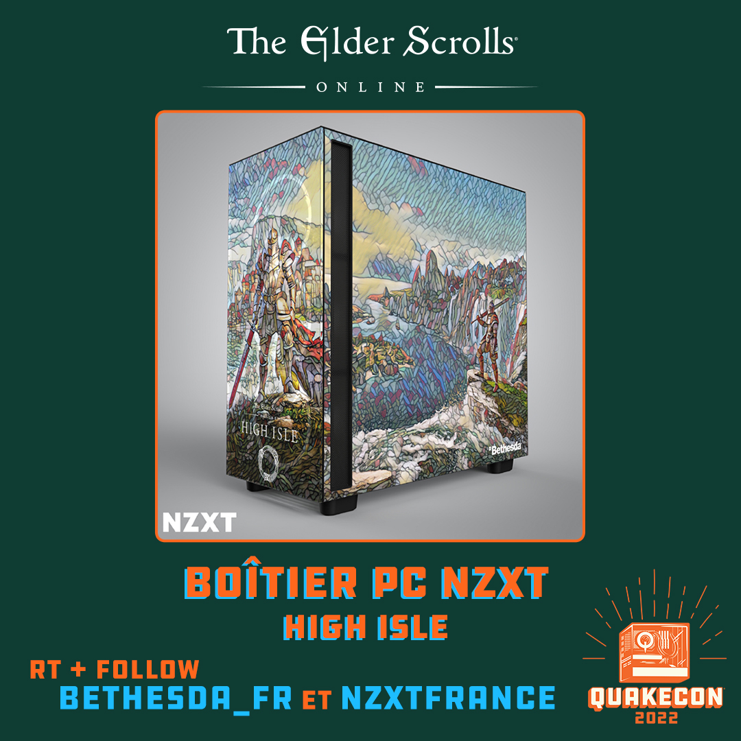 [CONCOURS]

A l'occasion de la #QuakeCon, tentez de remporter un boitier PC aux couleurs de High Isle réalisé par <a href="/NZXTFrance/">NZXT France 🇫🇷</a> ! 🌊

Pour participer : RT + Follow <a href="/Bethesda_fr/">Bethesda France</a> et <a href="/NZXTFrance/">NZXT France 🇫🇷</a> 
#BethesdaGiveaway #NZXTGiveaway

TAS : 25/08

Règlement : beth.games/3CefTg1