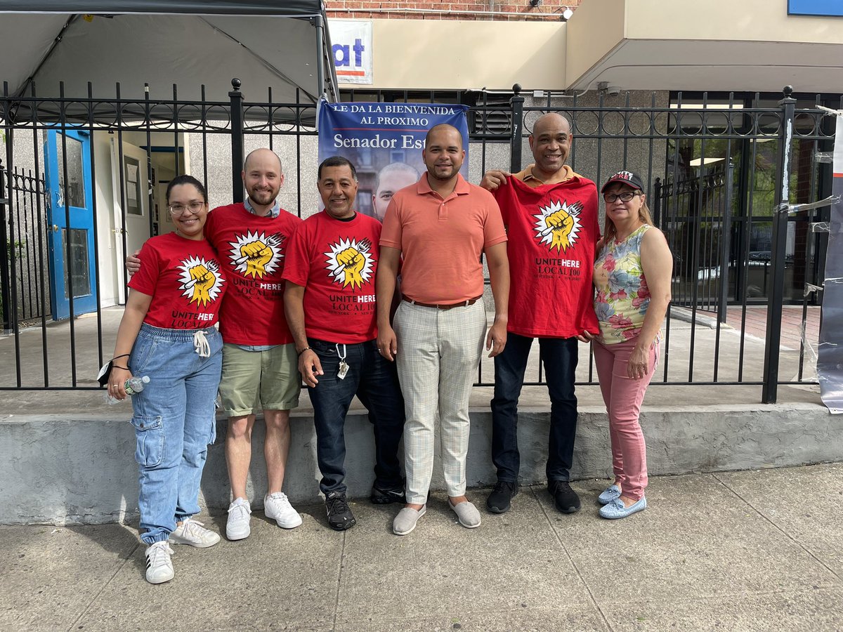 Great start to day 8 of early voting with our <a href="/unitehere100/">UNITEHERE! Local100</a> family ready to canvass!