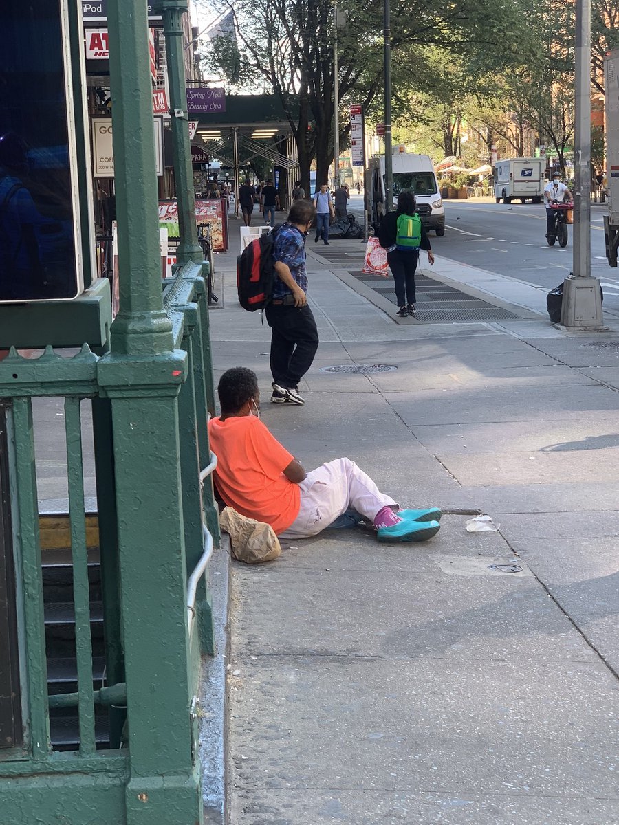 JCAndersonNYC's tweet photo. Homeless men now control every corner near 14th and 7th. 

📸1️⃣ I have called police for public masturbation

📸2️⃣ same as above 

📸3️⃣ this is the 2nd time I’ve seen him smoking crack in a week

📸4️⃣ new arrival, already has his own corner

Eric Adams has no plan. https://t.co/LIA9HWsKYc