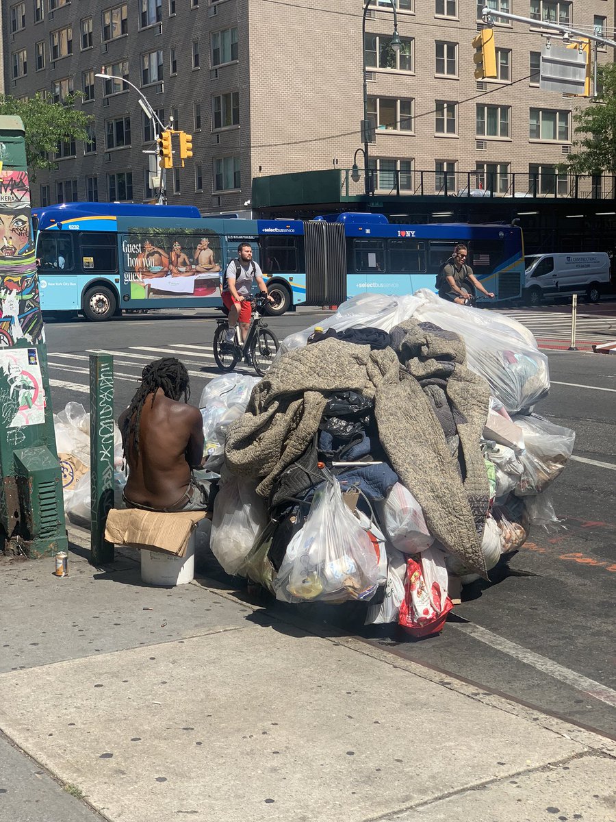 JCAndersonNYC's tweet photo. Homeless men now control every corner near 14th and 7th. 

📸1️⃣ I have called police for public masturbation

📸2️⃣ same as above 

📸3️⃣ this is the 2nd time I’ve seen him smoking crack in a week

📸4️⃣ new arrival, already has his own corner

Eric Adams has no plan. https://t.co/LIA9HWsKYc