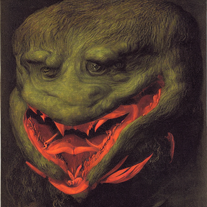 Portrait of Humangulp | #stablediffusion 
"We are given a name after our first meal."