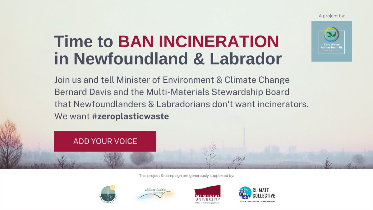 NLZeroWaste's tweet photo. In Canada, only 8% of #plasticwaste is #recycled; 4% is 🔥, falsely called "advanced recycling". It is expected to rise to 22% by 2030, releasing more cancer-causing #pollutants in the air.
@mmsbnl, #ban on #incinerators in #Newfoundland &amp; #Labrador
https://t.co/tvq37wD5nL https://t.co/JVDoQrdP2U