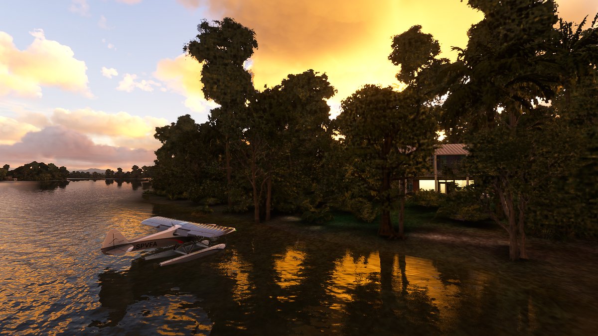 cmdrexorcist's tweet image. First breakfast, then a river flight! @MSFSofficial #MSFlightSim #MSFS2020