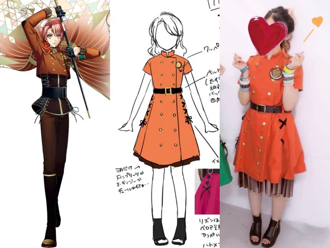 7周年イベの参戦服は軍服ワンピ作った〜!セルフネイルも楽しかった素敵なハレの日ありがとうございました 