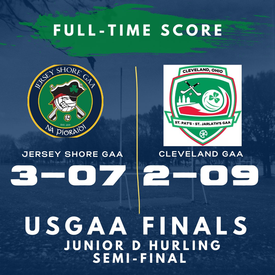 The lads are through to the Junior D FINAL at <a href="/USGAA_Finals/">USGAA Finals</a> after avenging last year’s defeat to Cleveland, winning a close battle by one point in extra time! #hurling #gaa