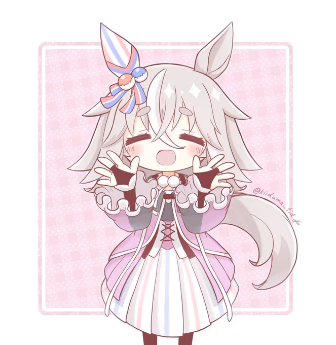勝負服姿がかわいすぎて! #ウマ娘 #ワンダーアキュート