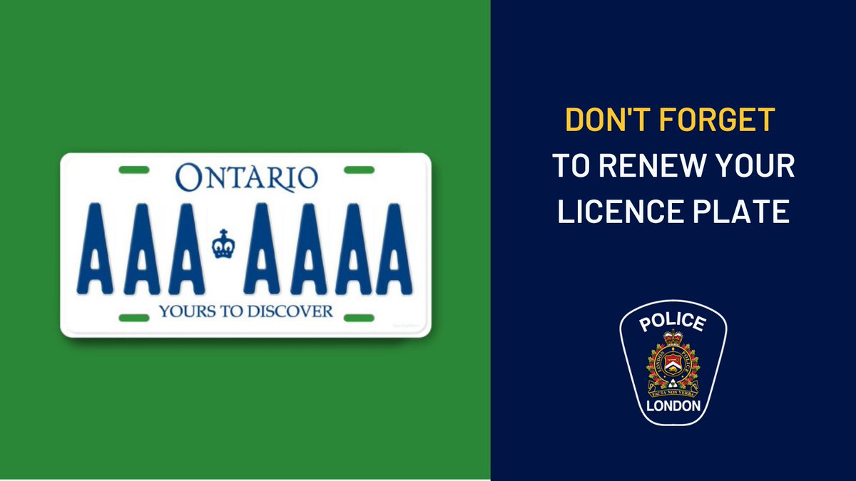 Yes, you still have to renew your license plate every 1 to 2 years around your birthday. The good news is, it’s free of charge and you can renew online. Learn more👉 bit.ly/3mVNMt2 #LdnOnt