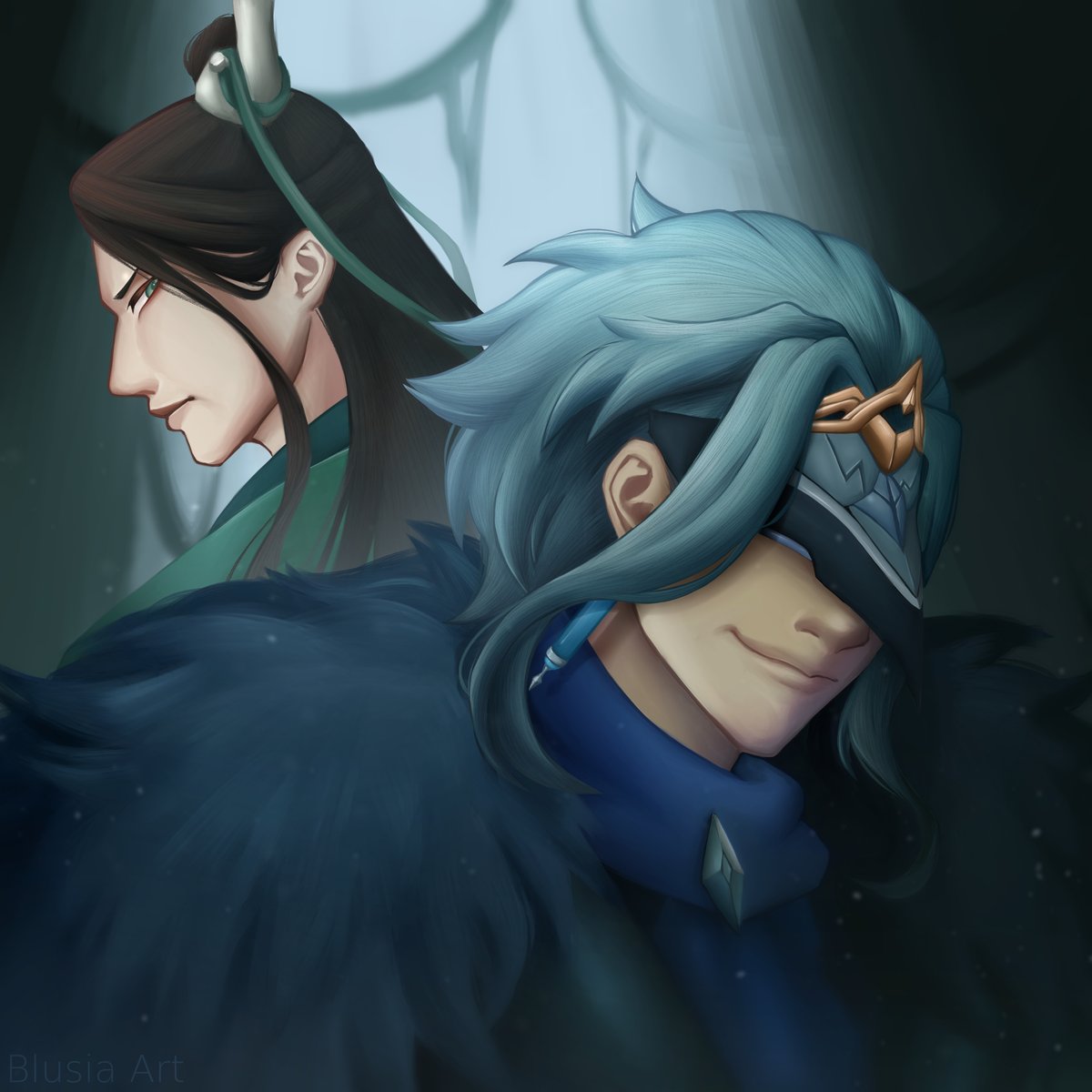 BlusiaArt's tweet photo. The Doctor and The Master💉
Dottore and Shen Qingqiu have the same VA so I drew them together ^^
#原神 #人渣反派自救系统 #Dotore #ShenQingqiu #Genshinlmpact #svsss https://t.co/qMhhVrV0a2
