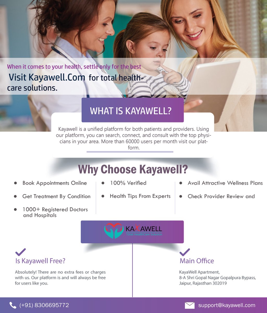 KayaWellHealth's tweet photo. Kayawell is an online platform that provides information related to diseases and connects patients with doctors for better cures. 

Read Also👉 https://t.co/1bKvwdn613

#healthorganization #bookappointment #freebookappointment #kayawell #onlinebooking #doctorappointment https://t.co/OFsp3LVrNz