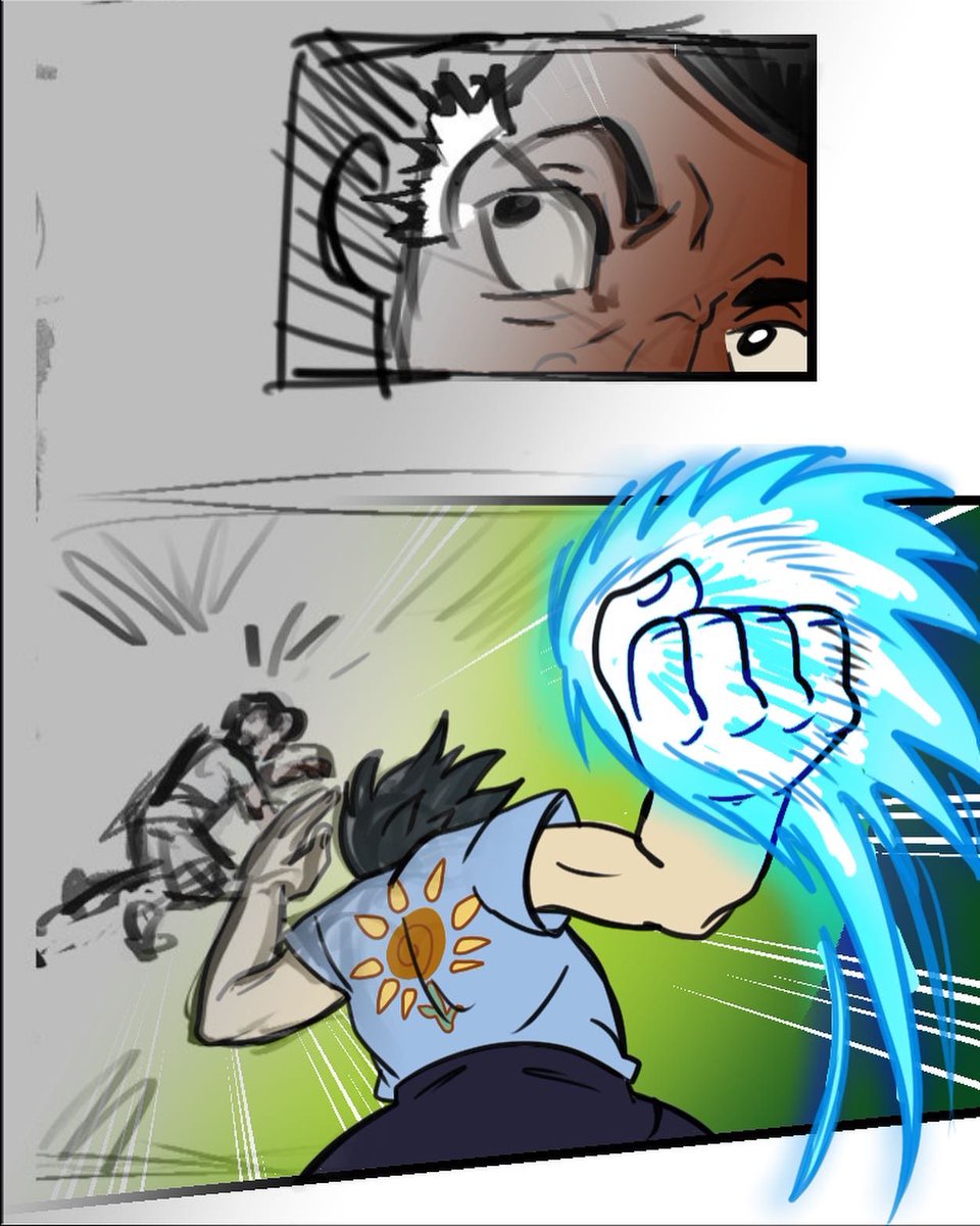 itsyagboi's tweet photo. From thumbnail sketch to final color! It was a great learning experience working alongside @zaytivity on our #webtoonscalltoaction submission ✏️ 

If you haven’t yet, feel free to check out the full comic at the link on our comic page @LF_comic ✨ https://t.co/BV6jFMHedG