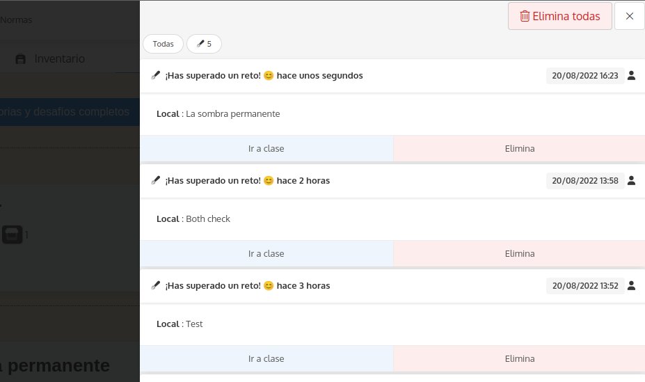 FantasyClassApp's tweet image. 🏰FantasyClass.app 2.6: &quot;double ckeck&quot; para desafíos, el alumnado marca como realizado el desafío y  tiene que ser aceptado. Se han añadido notificaciones para cuando se completan. #FantasyClass #vacaciones 😊 #gamificación #educación