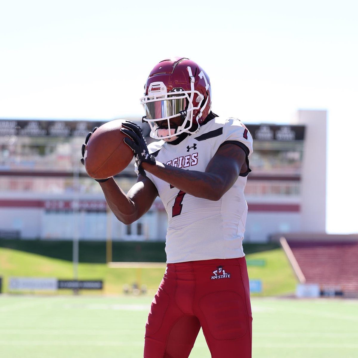 nmsugoaggies's tweet photo. 7 Days till Aggie Football #7 6’1” 190lb GS WR From Walker HS in Montpelier, LA and formally of Dodge City College @terrell_warner Terrell Warner. Was 4th on the team last year with 38 receptions. Experienced WR. #AggieCountDown https://t.co/4ExIUFthwr