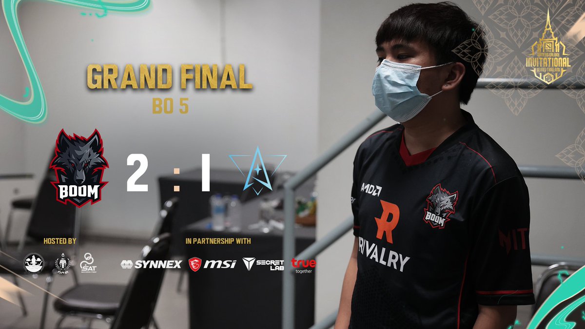 GAMERS GALAXY: Dota 2 Invitational HatYai Thailand (@galaxyracersea) on Twitter photo Clean win from <a href="/boomesportsid/">BOOM Esports</a>
One more game before they're crowned champions once more.
Can they close it out? Clean win from <a href="/boomesportsid/">BOOM Esports</a>
One more game before they're crowned champions once more.
Can they close it out?