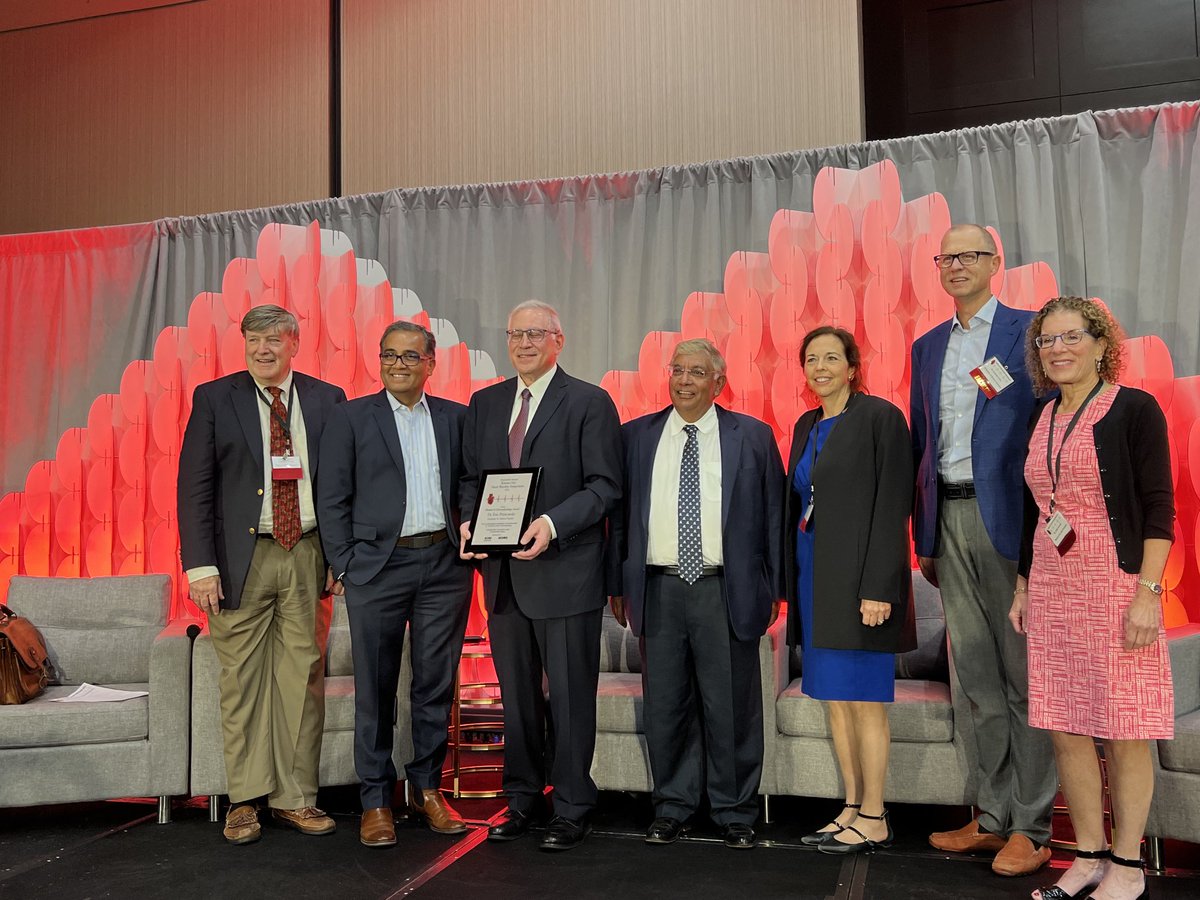 Eric Prystowsky awarded Kansas City Heart Rhythm Symposium 2022 EP Pioneer Award! Eric always leads with his passion for science and service - we are all grateful for what he has done for our field!