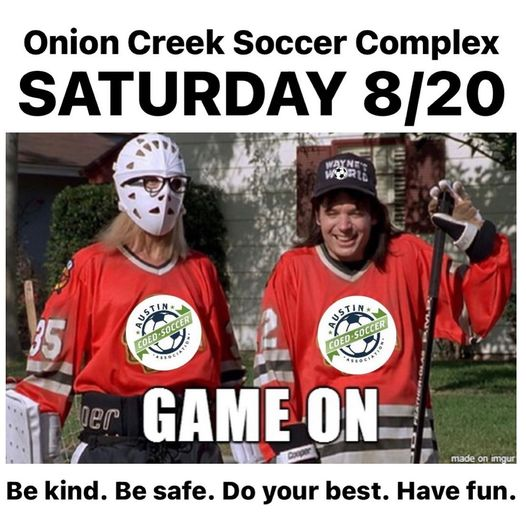 ACSAsoccer's tweet photo. Fields are open and playable. #austincoedsoccer #acsasoccer #coedsoccer #austinsoccer #soccer #austin #gameON https://t.co/ZZn6JnIN4m