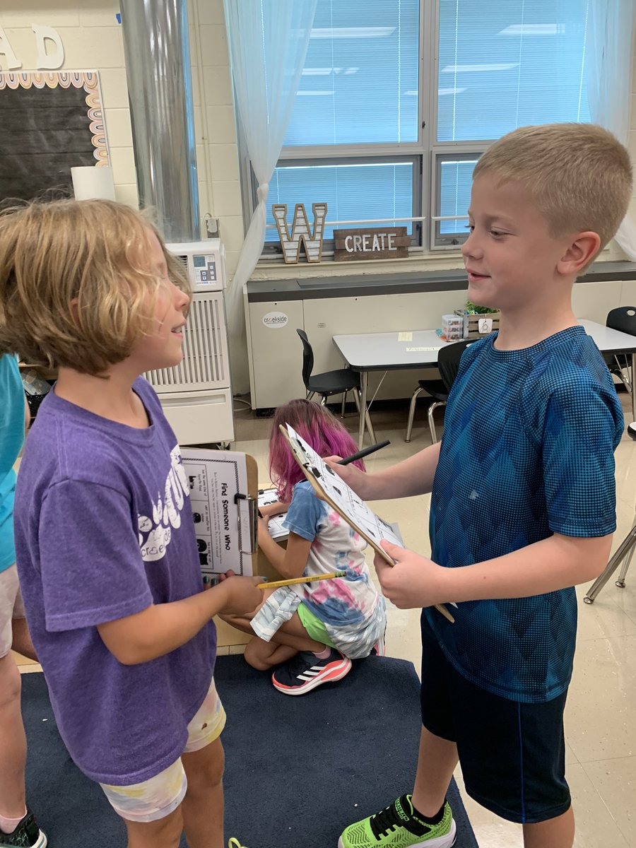 Find a Friend Who…a fun activity to get to know our classmates! #WEareLakota <a href="/Creeksidetweet/">Creekside ECS</a> #NeedtoSucceedCECS