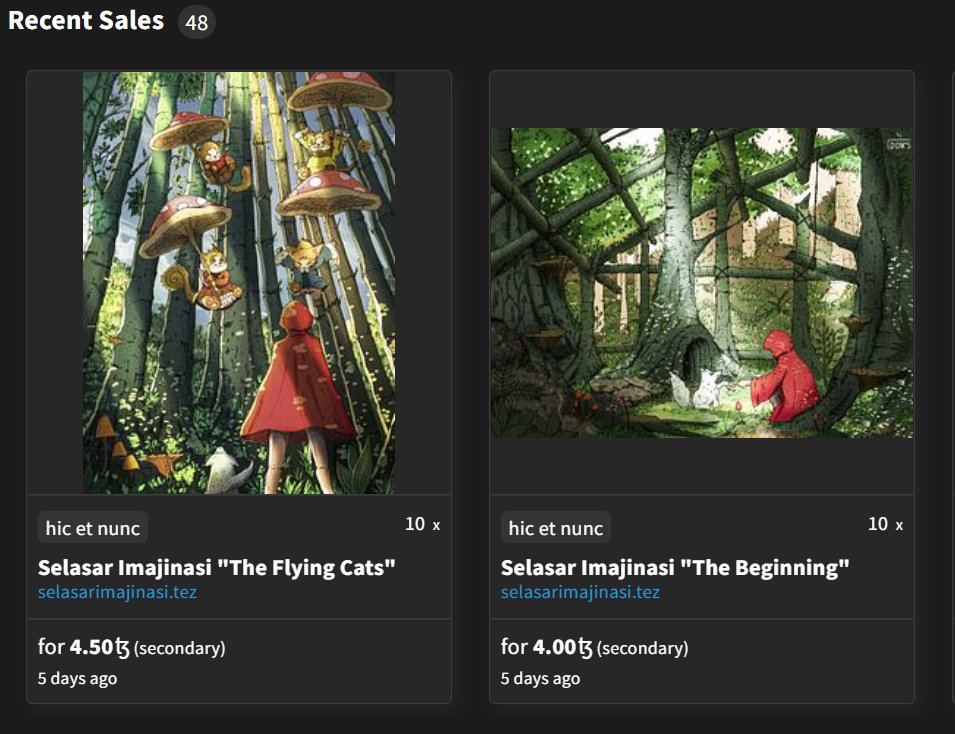 Thank you <a href="/Ac3033/">ac</a> for scooping these arts ✨
Now the price for both on the secondary is at 250 Tez and 300 Tez 🔥🔥🔥
#LFG