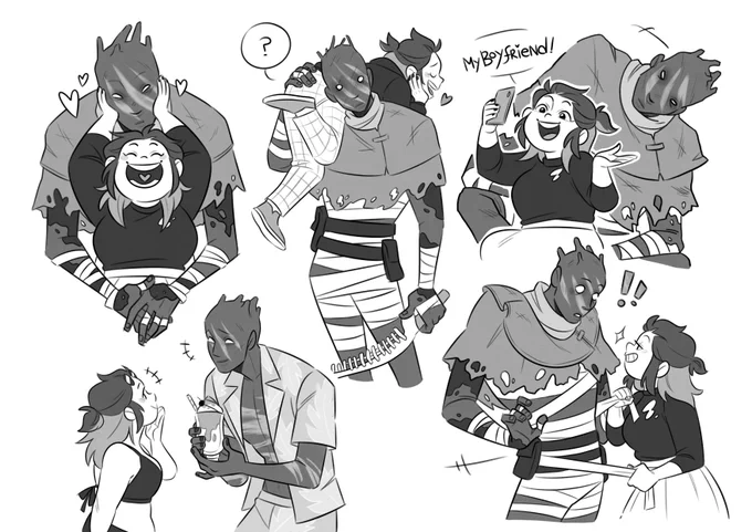 [a4 format] precious little pea...and his girlfriend :'D
absolutely in love with this couple <'3 
#dbd #deadbydaylight 