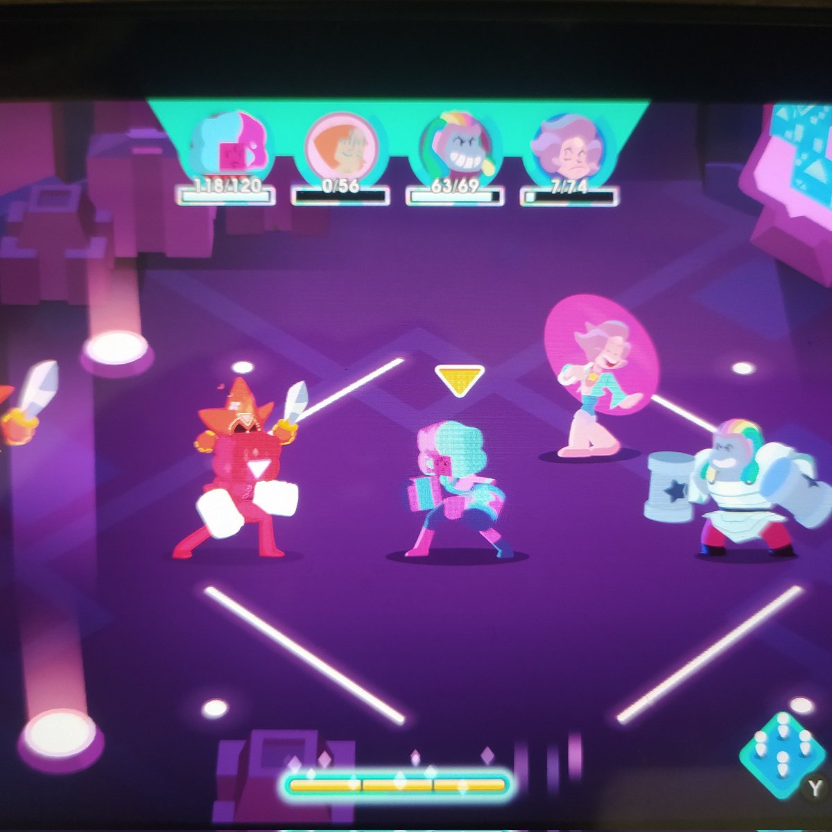 daugismc's tweet photo. @Grumpyface So Pearl was dead but I was still able to fuse into a Rainbow Dash 2.0.  P.s I was playing on a Nintendo, Rose room mode. https://t.co/Mb59zKip7t