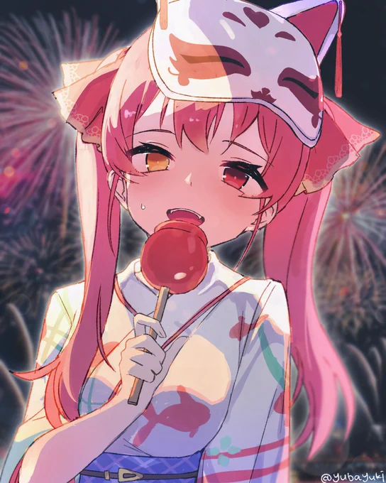 浴衣で歌う船長可愛かった #マリンのお宝 