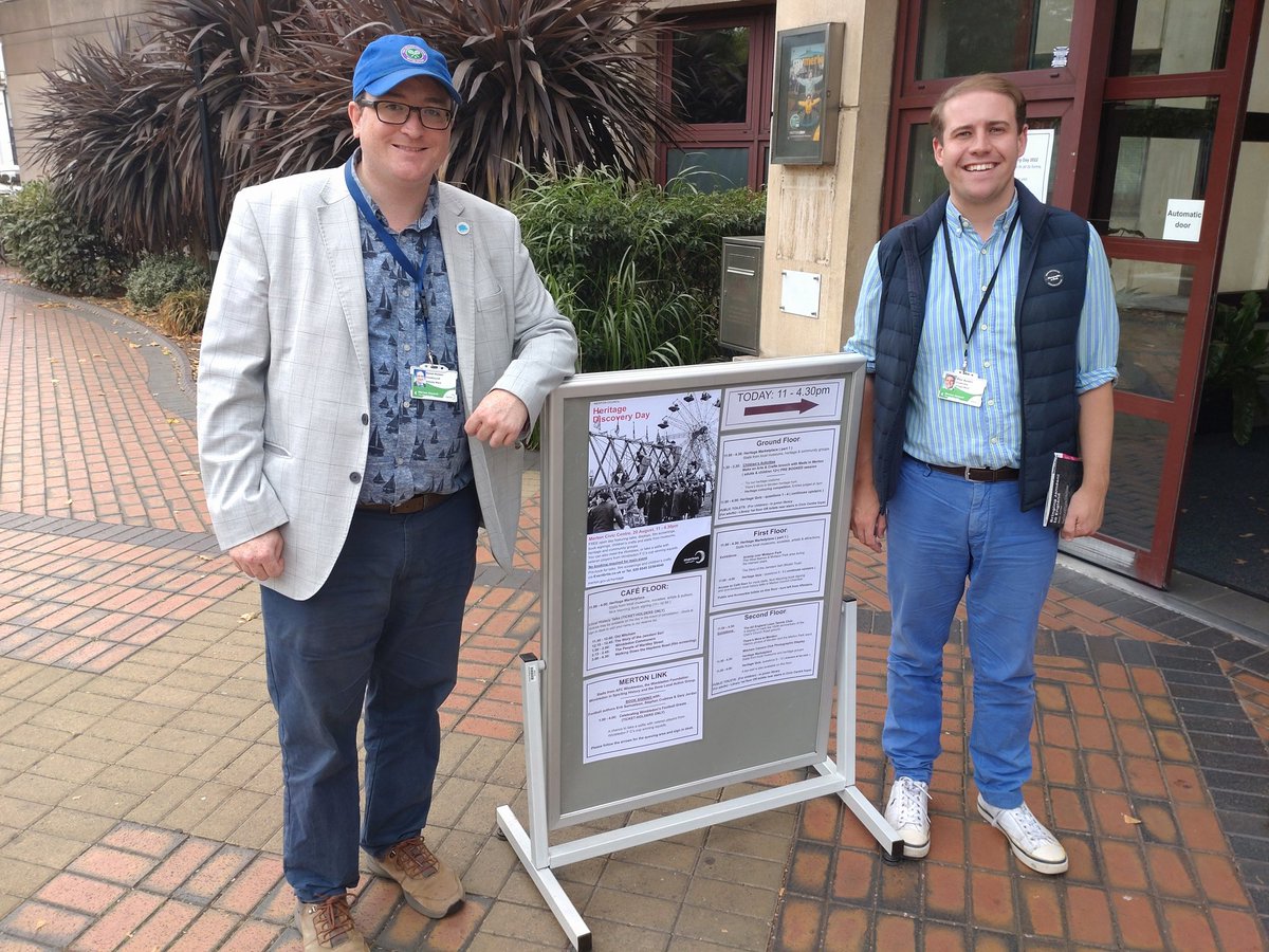 DanHolden85's tweet photo. Pleasure to support the Merton Heritage Day event today at Merton Heritage Centre inside Morden library. Had a chat with lots of our heritage and civic society groups , @WimSoc @Wandle_WIM @MitchamCamera @AFCWimbledon @HWMerton #WimbledonWindmill @WeWalkandTalk amongst others. https://t.co/P3GIKUH8a0