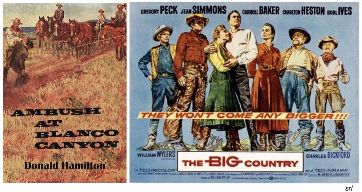 SaveRedlandLibr's tweet photo. 5:45pm TODAY on @5ACTION_tv
The 1958 #Western film🎥 “The Big Country” directed by #WilliamWyler from a screenplay by James R.Webb, Sy Bartlett & Robert Wilder
Based on #DonaldHamilton’s 1958 novel📖 “Ambush at Blanco Canyon”
🌟#GregoryPeck #JeanSimmons #CharltonHeston https://t.co/ZVQdqvJFtN