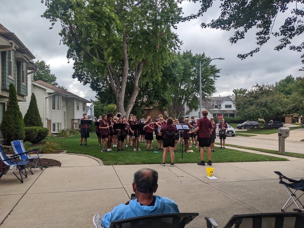 Beautiful day for a PLHS Marching Band lawn concert! #PLCSGreat
